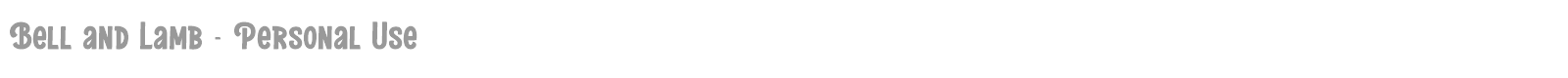 Bell and Lamb font preview